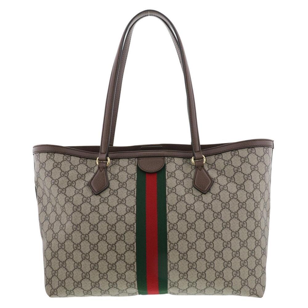 Gucci GG Bag Tote Ophidia Supreme BROWN Sherry Handbag - Picture 4 of 6